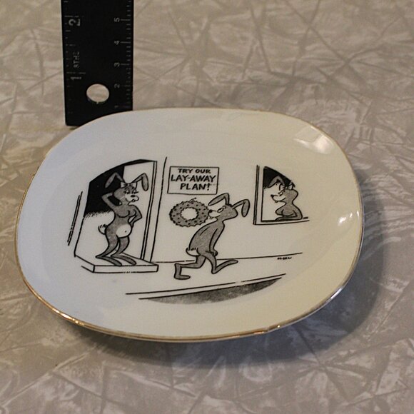 Trinket Dish Humor Mid Century vintage collectible - Picture 4 of 6